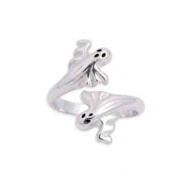 Luxe Silver Plate Adjustable Ghost Ring