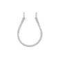 Luxe Silver Plate Hammered U Shape Festoon 25x19mm