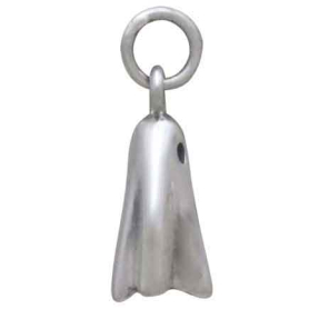 Luxe Silver Plate 3D Ghost Charm side view
