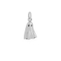 Luxe Silver Plate 3D Ghost Charm 17x8mm