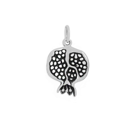 Luxe Silver Plate Pomegranate Charm 19x12mm