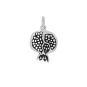 Luxe Silver Plate Pomegranate Charm 19x12mm