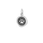 Luxe Silver Plate Paw Print Wax Seal Charm 16x11mm