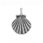 Luxe Silver Plate Shell Locket 34x25mm