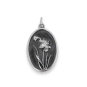 Luxe Silver Plate Daffodil Charm - March Birthflower 25x13mm