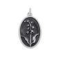 Luxe Silver Plate Lily of the Valley Charm - May 25x13mm