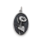 Luxe Silver Plate Morning Glory Charm - September 25x13mm