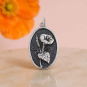 Luxe Silver Plate Morning Glory Charm