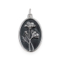 Luxe Silver Plate Cosmo Charm - October Birthflower 25x13mm
