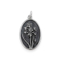 Luxe Silver Plate Narcissus Charm - December 25x13mm