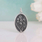 Luxe Silver Plate Narcissus Charm
