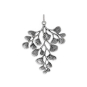 Luxe Silver Plate Maidenhair Fern Charm 36x26mm