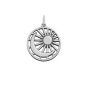 Luxe Silver Plate Moon and Sun Pendant 23x18mm
