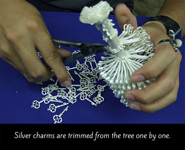 Clipping charms off the wax trees