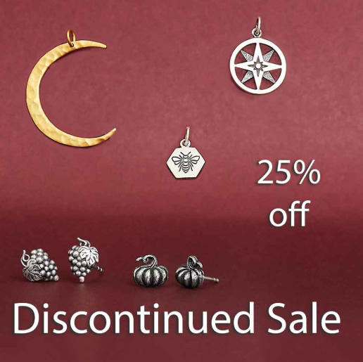 Silver sale items on a red background