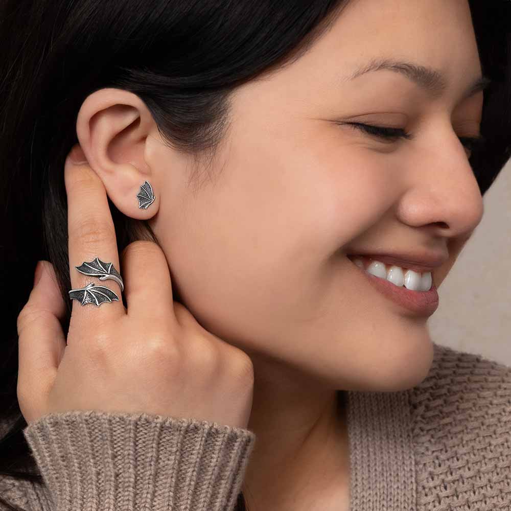 Dragon Wing Jewelry on Model