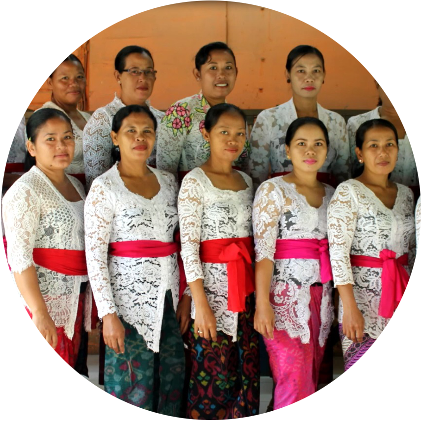 Group of Women in traditional Balinese outfits