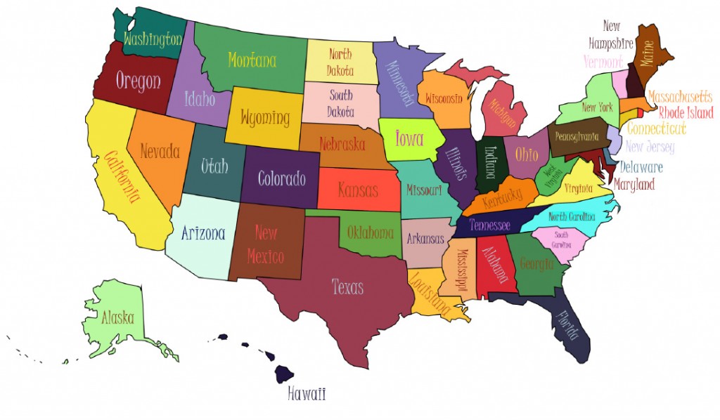 Map of 50 States