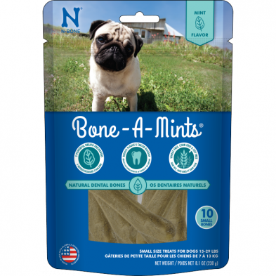 Bone-A-Mints Small Dog Treats 10 pk, Fresh Breath, Wheat-Free