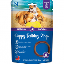 N-BONE Puppy Teething Ring Pumpkin Flavor 6pk 204g