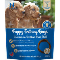 N-BONE Puppy Teething Rings Peanut Butter Flavor 3ct/102g