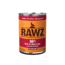 RAWZ Dog PATE 96% Beef  & Beef Liver Pate  12/354g