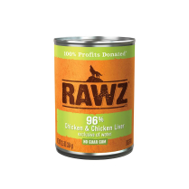 RAWZ Dog PATE 96% Chicken & Chicken Liver Pate 12/354g