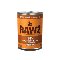 RAWZ Dog PATE 96% Duck, Turkey & Quail Pate 12/354g