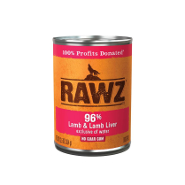 RAWZ Dog PATE 96% Lamb & Lamb Liver Pate 12/354g