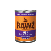 RAWZ Dog PATE 96% Duck  & Duck  Liver Pate  12/354g