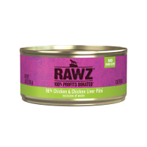 RAWZ Cat PATE 96% Chicken & Chicken Liver 24/155g