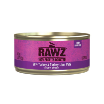 RAWZ Cat PATE 96% Turkey & Turkey Liver 24/155g