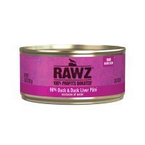 RAWZ Cat PATE 96% Duck & Duck Liver 24/155g