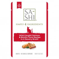 SA-SHI Cat TOPPER Salmon & Tuna Pouches 8/50g