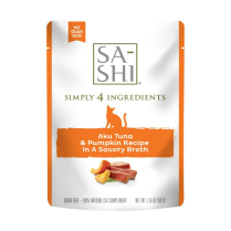 SA-SHI Cat TOPPER Tuna & Pumpkin Pouches 8/50g