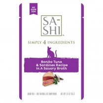 SA-SHI Cat TOPPER Tuna & Sardines Pouches 8/50g