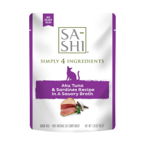 SA-SHI Cat TOPPER Tuna & Sardines Pouches 8/50g
