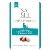 SA-SHI Cat TOPPER Tuna & Sea Bream Pouches 8/50g