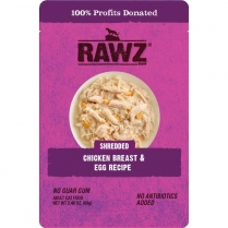 RAWZ Cat SHREDDED Chicken & Egg Pouches 8/69g