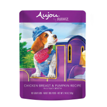 AUJOU Dog SHREDDED Chicken & Pumpkin Pouches 8/69g