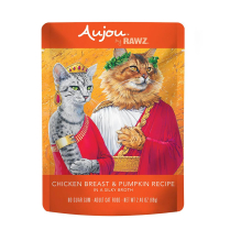 AUJOU Cat SHREDDED Chicken & Pumpkin Pouches 8/69g