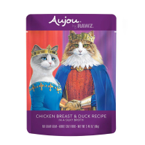 AUJOU Cat SHREDDED Chicken & Duck Pouches 8/69g