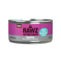 RAWZ Senior Cat PATE Salmon, Tuna & G.Mussels 24/155g
