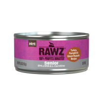 RAWZ Senior Cat PATE Turkey, Pumpkin & G.Mussels 24/155g
