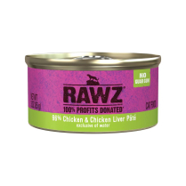 RAWZ Cat PATE 96% Chicken & Chicken Liver 18/85g