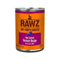 RAWZ Dog PATE 94% Venison w/ Goat&rsquo;s Milk Pate 12/368g