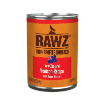 RAWZ Dog PATE 94% Venison w/ Green Mussels Pate 12/368g
