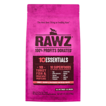 RAWZ Cat 10+ Essentials Tky, Salmon, Dehydrated Wfish 0.79kg