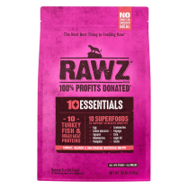 RAWZ Cat 10+ Essentials Tky, Salmon, Dehydrated Wfish 3.55kg