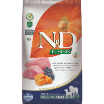 FARMINA ND PUMPKIN Dog Lamb & Blueberry AD Med/Maxi 12kg